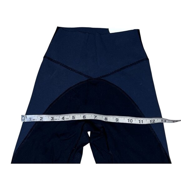 Aerie Offline Goals 7/8 Ribbed Leggings Sz Small Womens Black Workout Active Leg - Picture 12 of 16